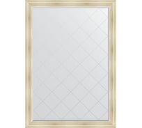 Зеркало EVOFORM с гравировкой в багетной раме - травленое серебро 99 мм (134x189 см) BY 4504