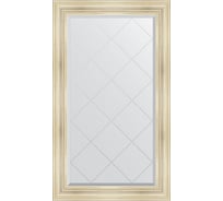 Зеркало EVOFORM с гравировкой в багетной раме - травленое серебро 99 мм (79x134 см) BY 4246