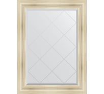 Зеркало EVOFORM с гравировкой в багетной раме - травленое серебро 99 мм (79x106 см) BY 4203