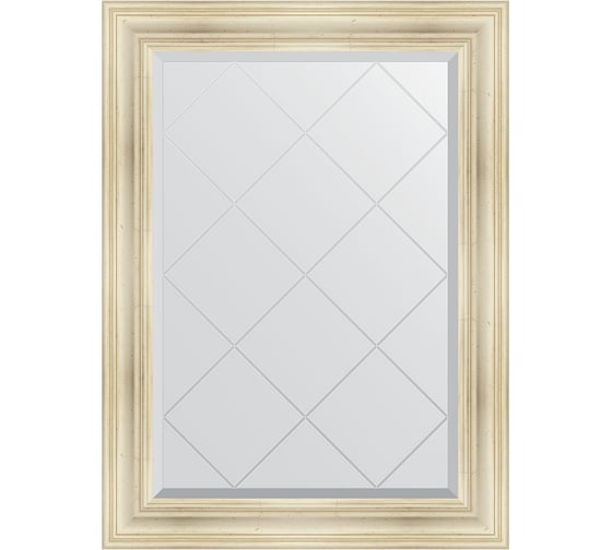 Зеркало EVOFORM с гравировкой в багетной раме - травленое серебро 99 мм (79x106 см) BY 4203 1
