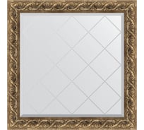 Зеркало EVOFORM с гравировкой в багетной раме - фреска 84 мм (86x86 см) BY 4313