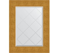 Зеркало EVOFORM с гравировкой в багетной раме - чеканка золотая 90 мм (56x74 см) BY 4022