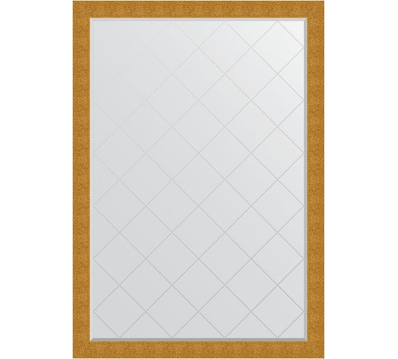 Зеркало EVOFORM с гравировкой в багетной раме - чеканка золотая 90 мм (131x186 см) BY 4495