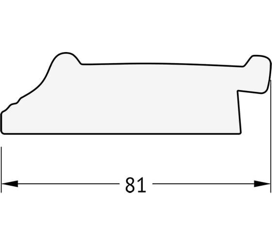 Зеркало EVOFORM с гравировкой в багетной раме - черный ардеко 81 мм (55x72 см) BY 4010