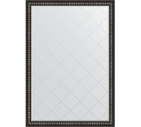 Зеркало EVOFORM с гравировкой в багетной раме - черный ардеко 81 мм (130x185 см) BY 4483