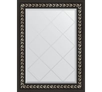 Зеркало EVOFORM с гравировкой в багетной раме - черный ардеко 81 мм (65x87 см) BY 4096