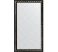 Зеркало EVOFORM с гравировкой в багетной раме - черный ардеко 81 мм (95x169 см) BY 4397