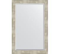 Зеркало EVOFORM с фацетом в багетной раме - алюминий 61 мм (61x91 см) BY 1179