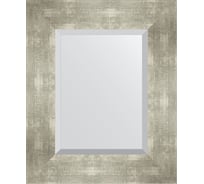 Зеркало EVOFORM с фацетом в багетной раме - алюминий 90 мм (46x56 см) BY 1362