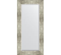 Зеркало EVOFORM с фацетом в багетной раме - алюминий 90 мм (56x116 см) BY 1150