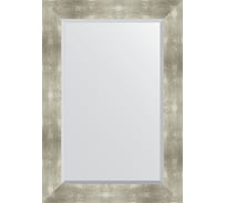 Зеркало EVOFORM с фацетом в багетной раме - алюминий 90 мм (66x96 см) BY 1180
