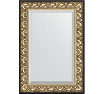 Зеркало EVOFORM с фацетом в багетной раме - барокко золото 106 мм (70x100 см) BY 1281