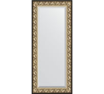 Зеркало EVOFORM с фацетом в багетной раме - барокко золото 106 мм (70x160 см) BY 1291