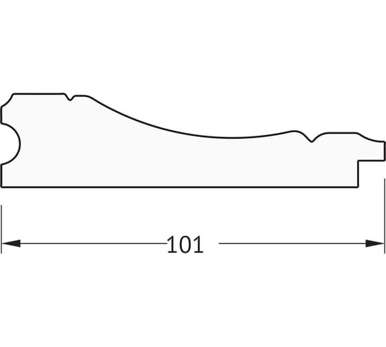 Зеркало EVOFORM с фацетом в багетной раме - вензель бронзовый 101 мм (59x139 см) BY 3526