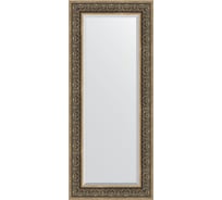 Зеркало EVOFORM с фацетом в багетной раме - вензель серебряный 101 мм (59x139 см) BY 3527