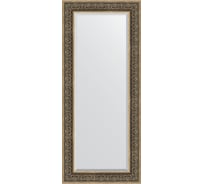 Зеркало EVOFORM с фацетом в багетной раме - вензель серебряный 101 мм (64x149 см) BY 3553