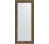 Зеркало EVOFORM с фацетом в багетной раме - вензель серебряный 101 мм (69x159 см) BY 3579