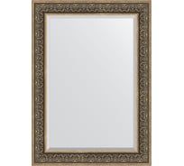 Зеркало EVOFORM с фацетом в багетной раме - вензель серебряный 101 мм (79x109 см) BY 3475