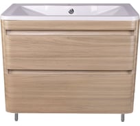 Тумба напольная Style Line "Атлантика 90", Люкс ясеь перламутр, PLUS СС-00002218