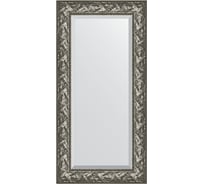 Зеркало EVOFORM с фацетом в багетной раме - византия серебро 99 мм (59x119 см) BY 3494