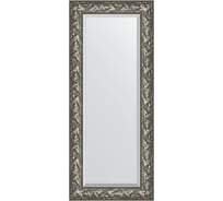 Зеркало EVOFORM с фацетом в багетной раме - византия серебро 99 мм (59x139 см) BY 3520