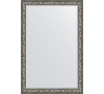 Зеркало EVOFORM с фацетом в багетной раме - византия серебро 99 мм (119x179 см) BY 3624
