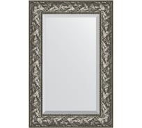 Зеркало EVOFORM с фацетом в багетной раме - византия серебро 99 мм (59x89 см) BY 3416