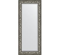 Зеркало EVOFORM с фацетом в багетной раме - византия серебро 99 мм (64x149 см) BY 3546