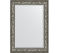 Зеркало EVOFORM с фацетом в багетной раме - византия серебро 99 мм (79x109 см) BY 3468