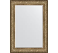 Зеркало EVOFORM с фацетом в багетной раме - виньетка античная бронза 109 мм (80x110 см) BY 3477