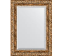 Зеркало EVOFORM с фацетом в багетной раме - виньетка античная бронза 85 мм (55x75 см) BY 3384