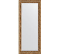 Зеркало EVOFORM с фацетом в багетной раме - виньетка античная бронза 85 мм (65x155 см) BY 3566