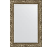 Зеркало EVOFORM с фацетом в багетной раме - виньетка античная латунь 85 мм (65x95 см) BY 3437