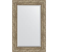 Зеркало EVOFORM с фацетом в багетной раме - виньетка античное серебро 85 мм (55x85 см) BY 3409