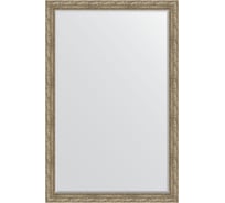 Зеркало EVOFORM с фацетом в багетной раме - виньетка античное серебро 85 мм (115x175 см) BY 3617