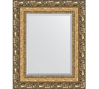 Зеркало EVOFORM с фацетом в багетной раме - виньетка бронзовая 85 мм (45x55 см) BY 1372