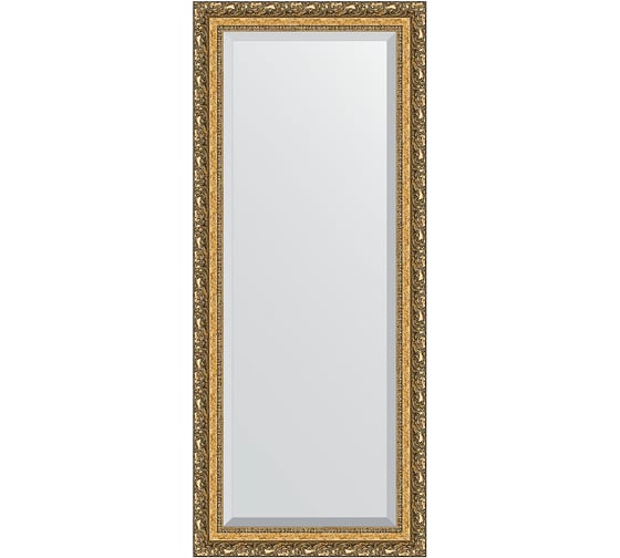 Зеркало EVOFORM с фацетом в багетной раме - виньетка бронзовая 85 мм (65x155 см) BY 1290