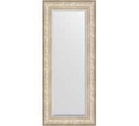Зеркало EVOFORM с фацетом в багетной раме - виньетка серебро 109 мм (60x140 см) BY 3530