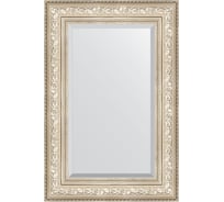 Зеркало EVOFORM с фацетом в багетной раме - виньетка серебро 109 мм (60x90 см) BY 3426