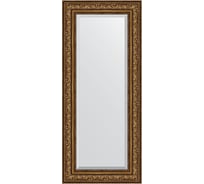 Зеркало EVOFORM с фацетом в багетной раме - виньетка состаренная бронза 109 мм (60x140 см) BY 3531