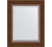 Зеркало EVOFORM с фацетом в багетной раме - орех 65 мм (42x52 см) BY 1359