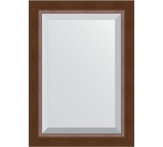 Зеркало EVOFORM с фацетом в багетной раме - орех 65 мм (52x72 см) BY 1127 1