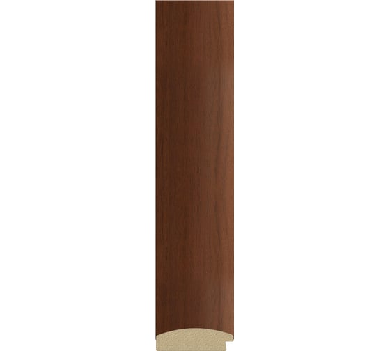 Зеркало EVOFORM с фацетом в багетной раме - орех 65 мм (57x142 см) BY 1167