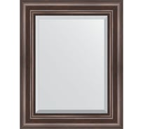 Зеркало EVOFORM с фацетом в багетной раме - палисандр 62 мм (41x51 см) BY 1356