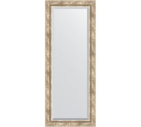 Зеркало EVOFORM с фацетом в багетной раме - прованс с плетением 70 мм (53x133 см) BY 3511