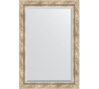 Зеркало EVOFORM с фацетом в багетной раме - прованс с плетением 70 мм (63x93 см) BY 3433