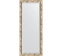 Зеркало EVOFORM с фацетом в багетной раме - прованс с плетением 70 мм (63x153 см) BY 3563