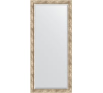 Зеркало EVOFORM с фацетом в багетной раме - прованс с плетением 70 мм (73x163 см) BY 3589