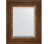 Зеркало EVOFORM с фацетом в багетной раме - римская бронза 88 мм (46x56 см) BY 3361