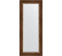 Зеркало EVOFORM с фацетом в багетной раме - римская бронза 88 мм (56x136 см) BY 3517